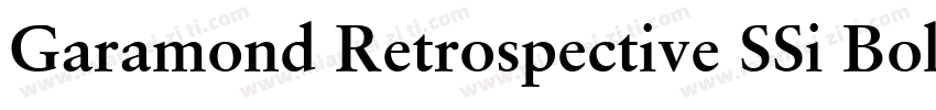 Garamond Retrospective SSi Bold Italic字体转换